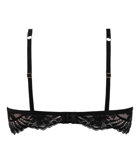 Poppy Padded Underwired Bra, Black
