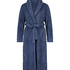 Fleece Bathrobe, Blue