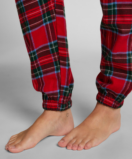 Flannel Pyjama Pants, Red