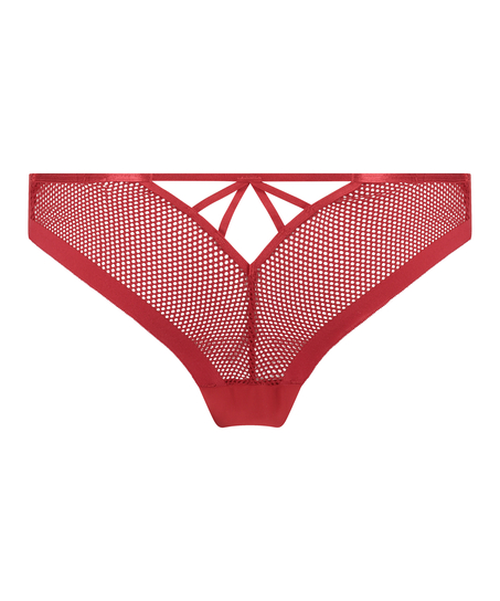 Invisible Fishnet Brazilian, Red