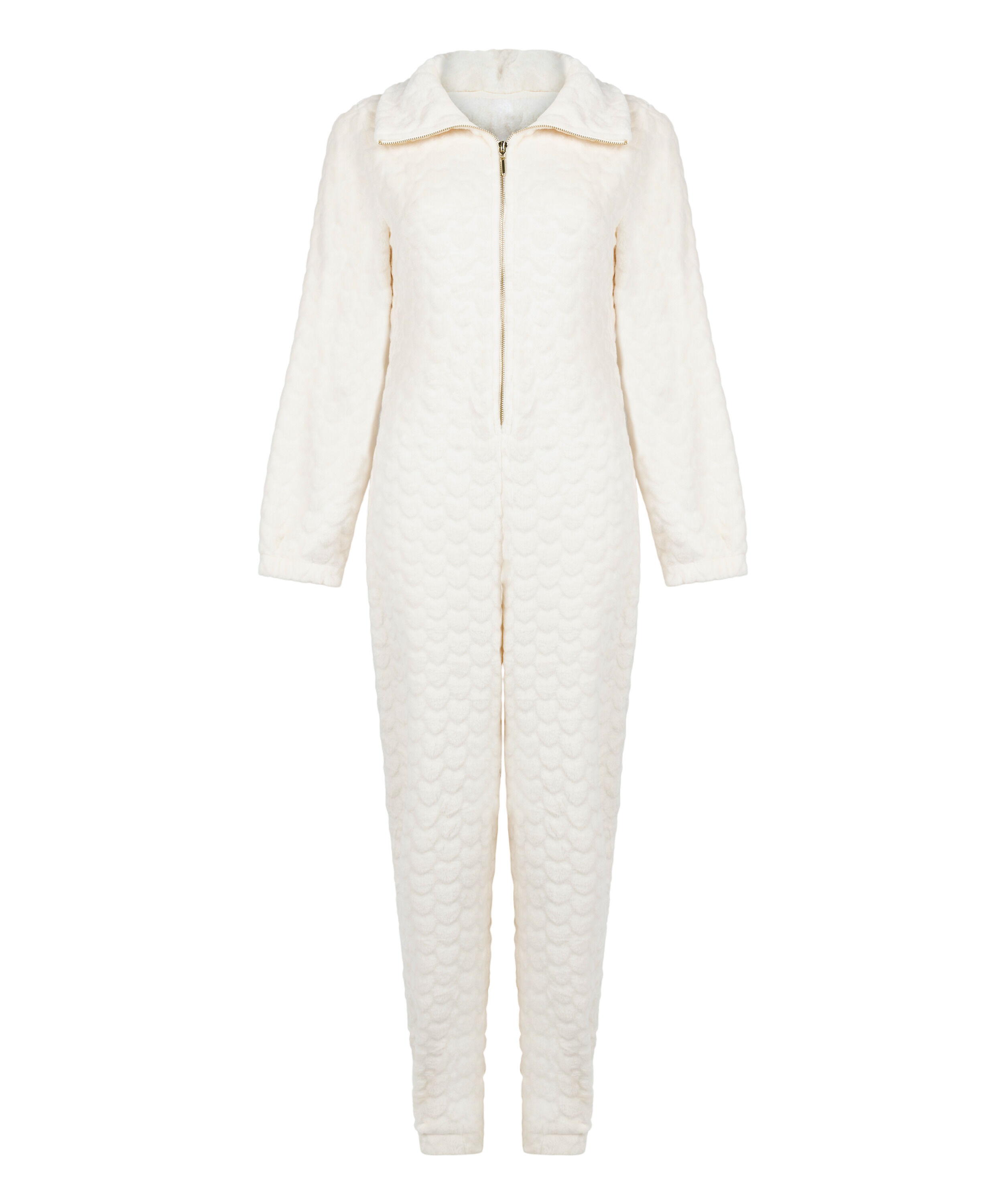 Onesie Cable Zip Up, White