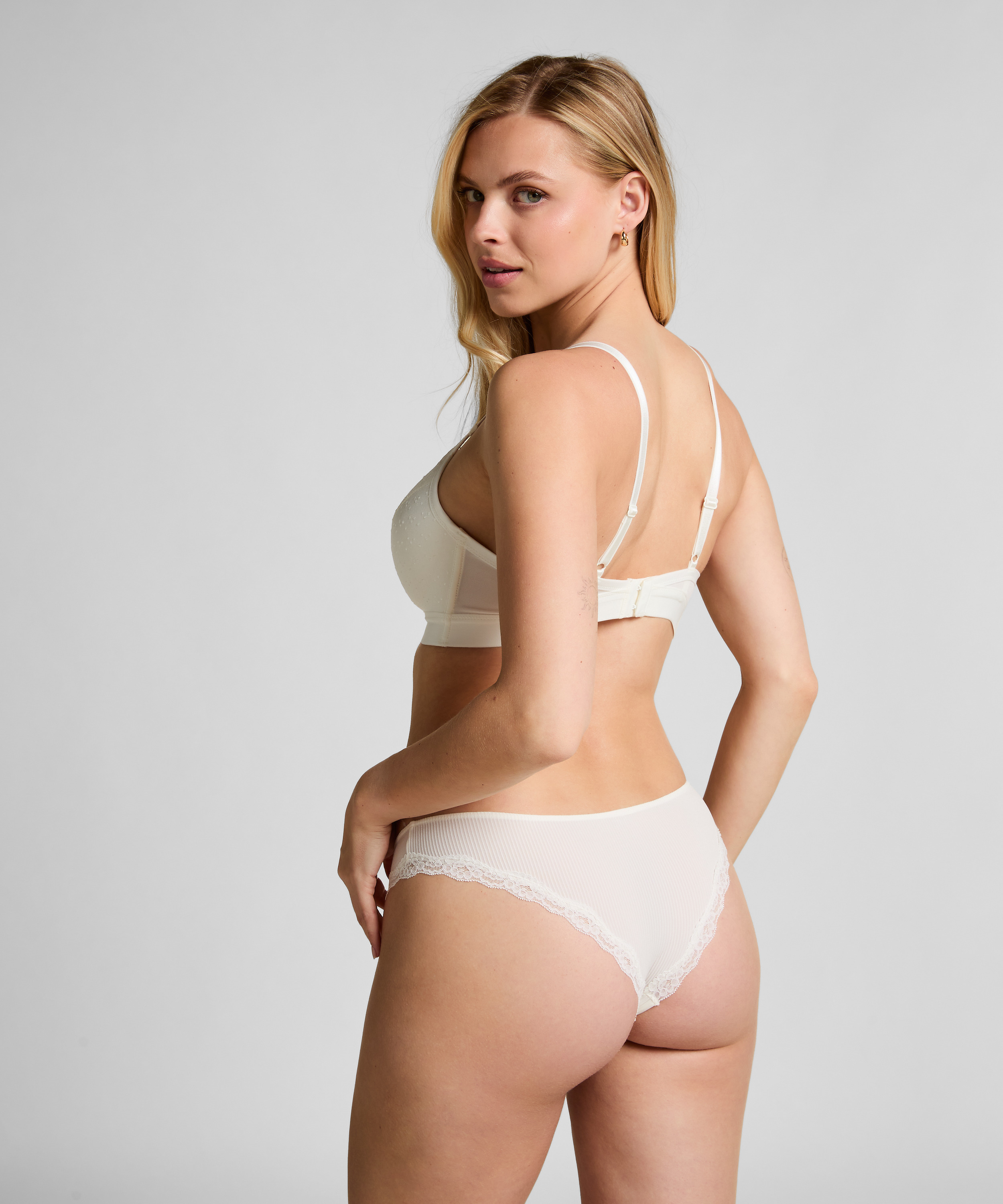 Sophie Padded Non-wired Bra, White, main