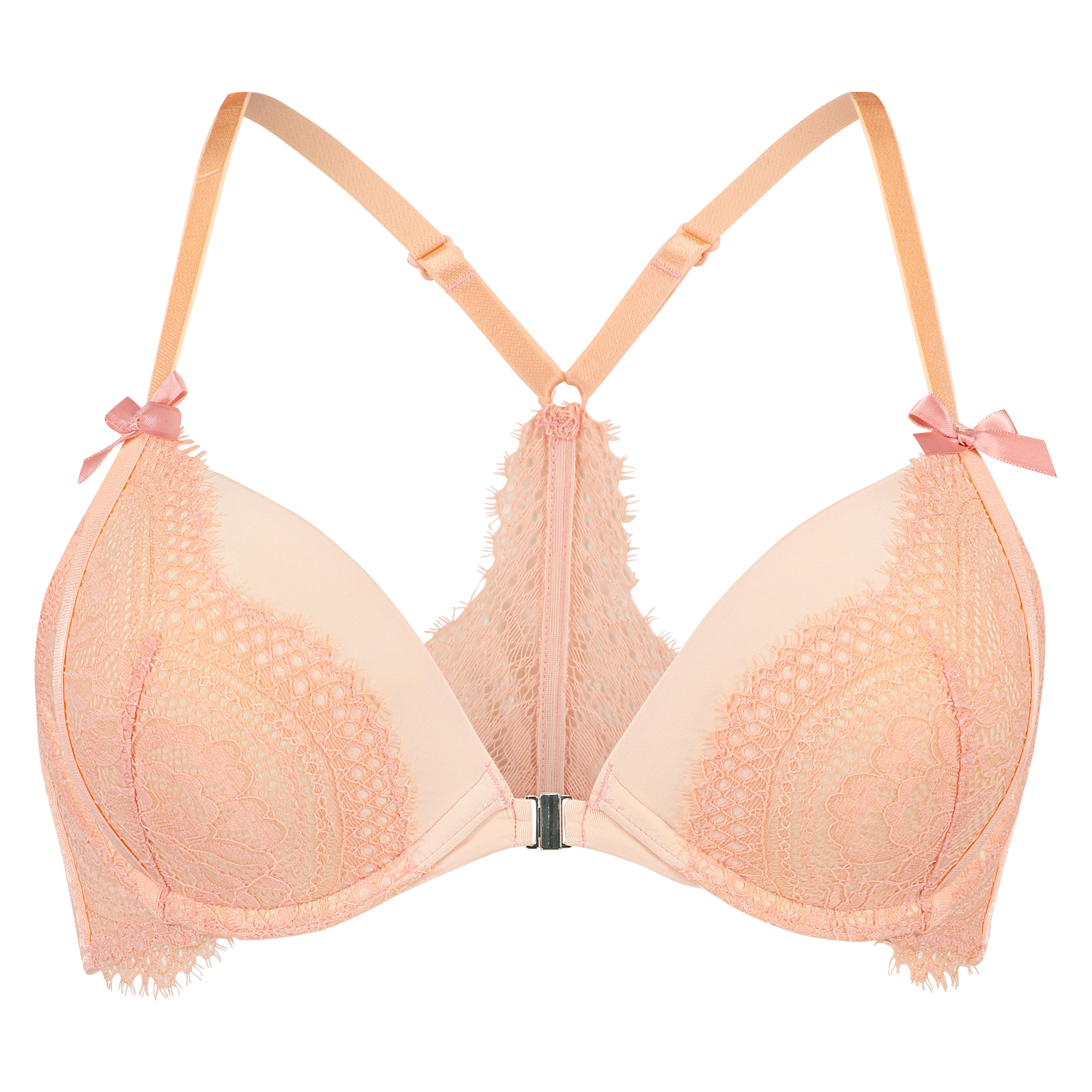 Paris Padded Push-up Underwired Bra, Pink, main