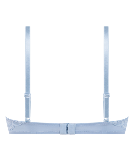 Cherry Padded Underwired Bra, Blue