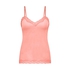 Velours Lace Cami Top, Pink