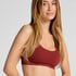 Dianne Scoop Bralette, Red