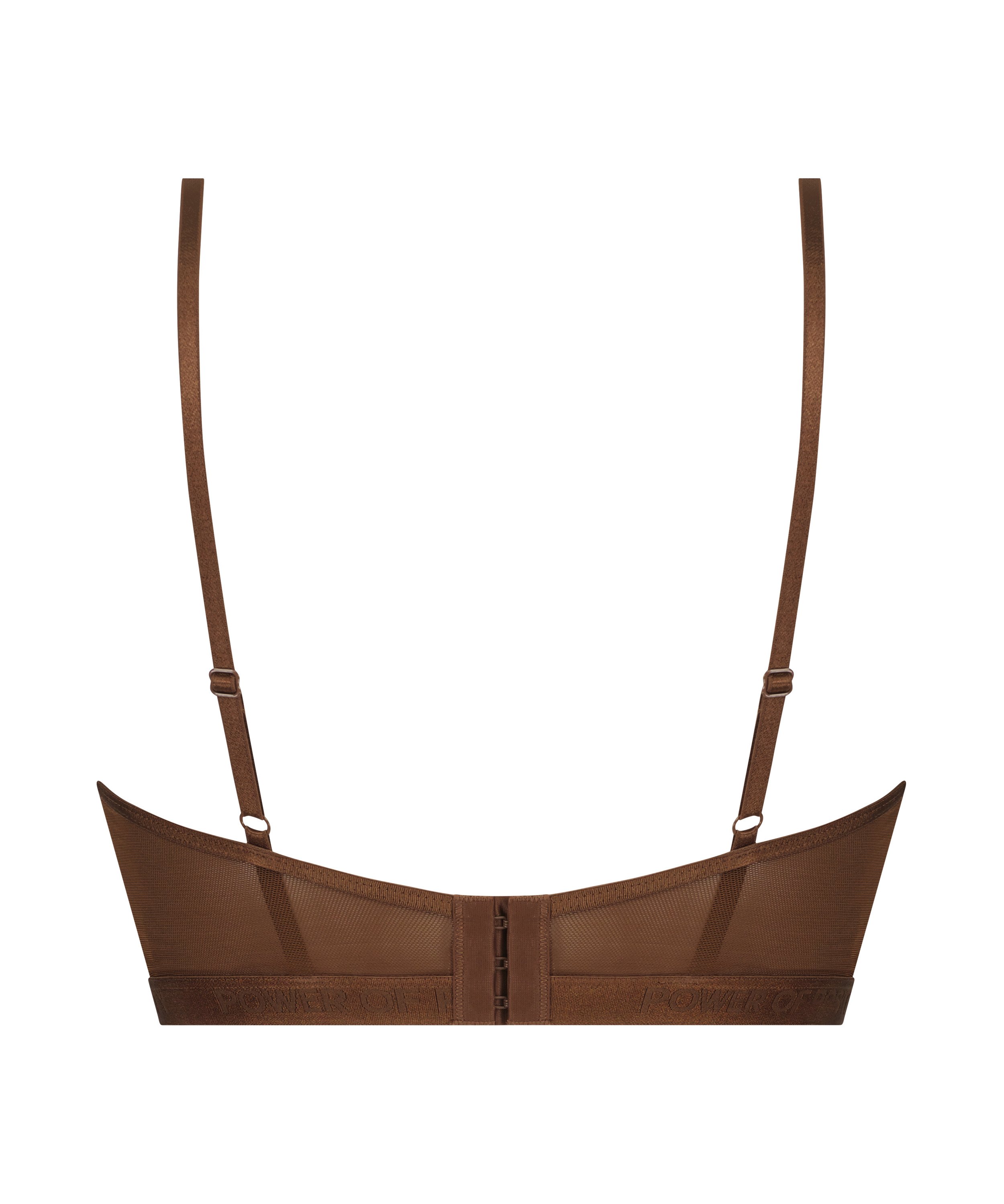 Honey Non-Padded Underwired Longline Bra, Brown, main