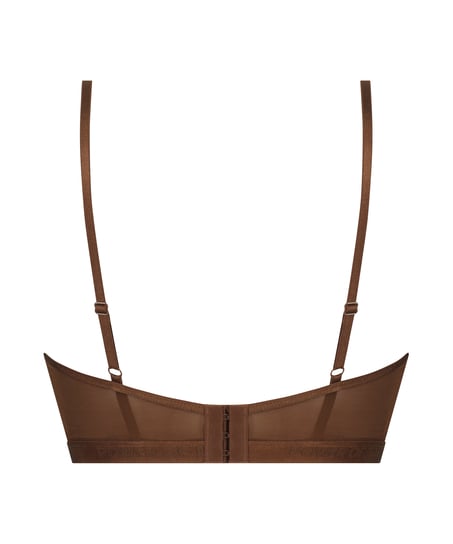 Honey Non-Padded Underwired Longline Bra, Brown