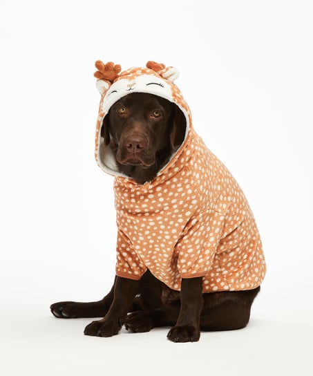 Dog's Fleece Onesie, Brown