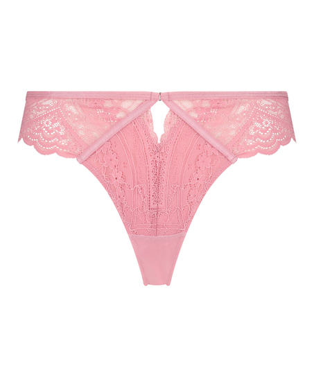 Wies High Leg Thong, Pink