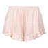 Velours Ruffle Shorts, Pink