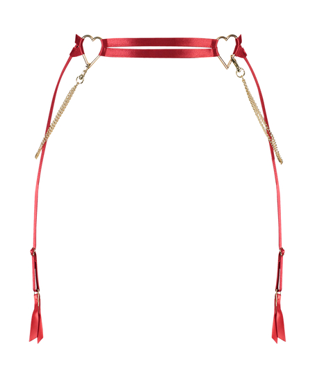 Private Heart suspender, Red
