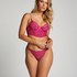 Lindsey Non-Padded Underwired Longline Bra, Pink