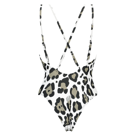 Animal swimsuit, White