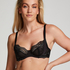 Donna Sparkle Non-Padded Underwired Bra, Black