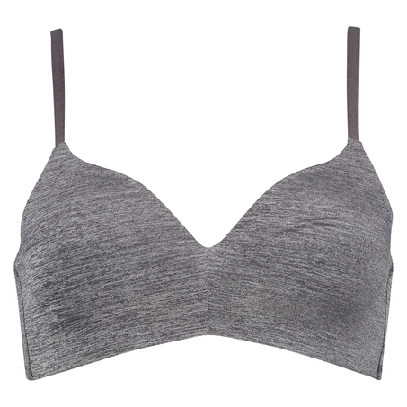 Padded non-wired bra Rebecca, Grey