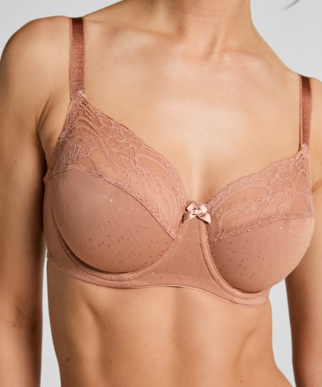 Sophie Non-Padded Underwired Bra, Brown