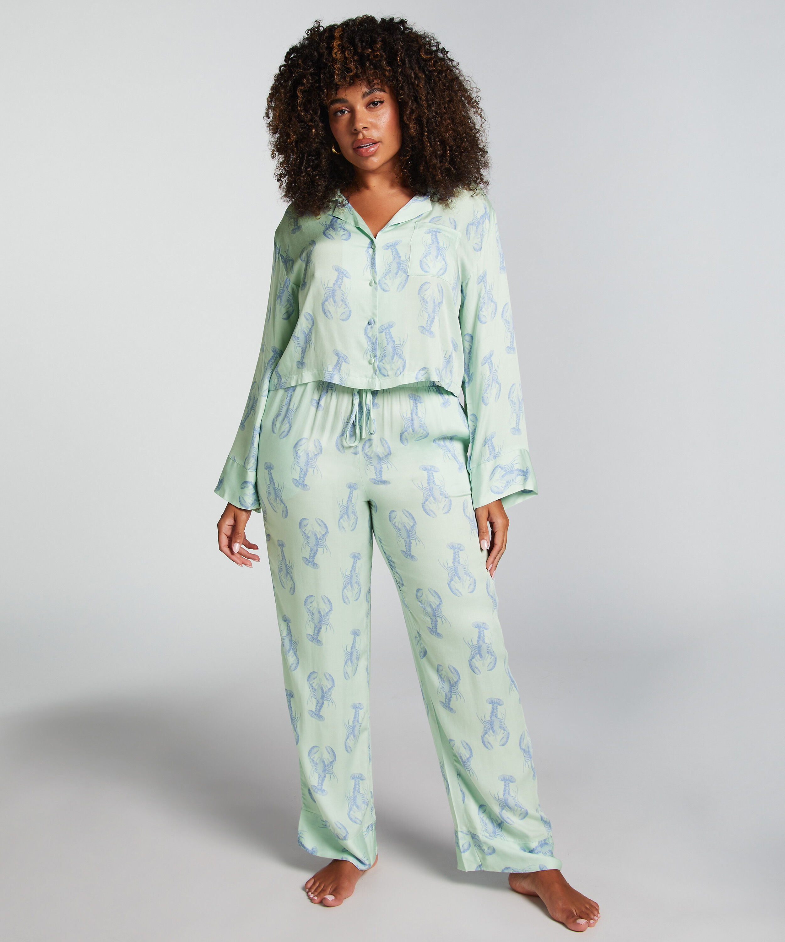 Satin Trousers, Green