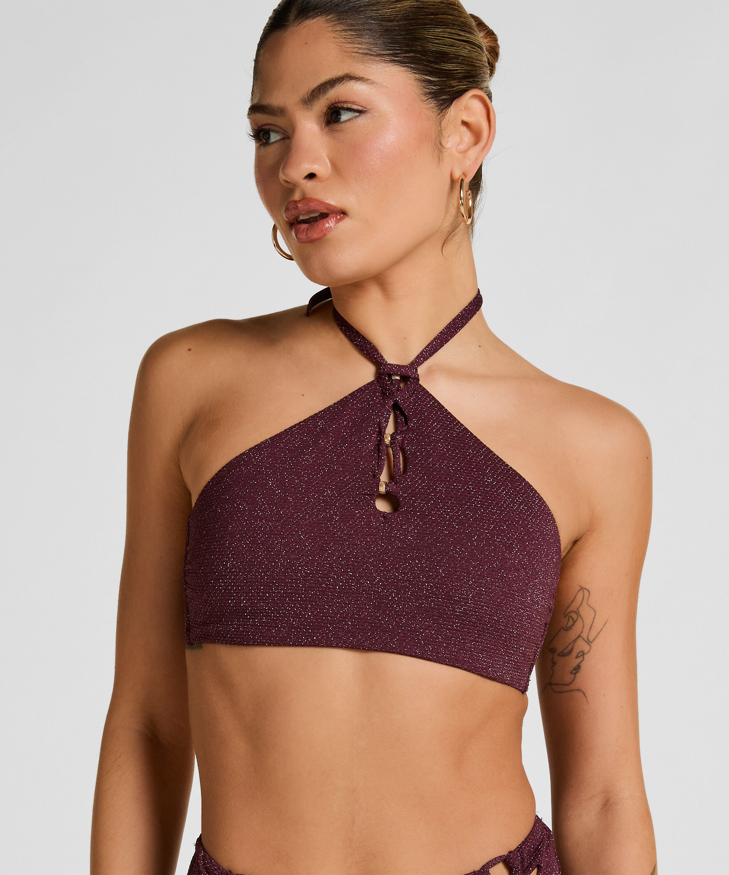 Panama Bikini Top, Purple Panama Bikini Top, Purple
