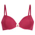 Plunge Padded Underwired Bra, Pink
