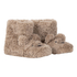 Slippers Teddy Bear, Beige