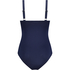 Shaping Scallop Swimsuit, Blue
