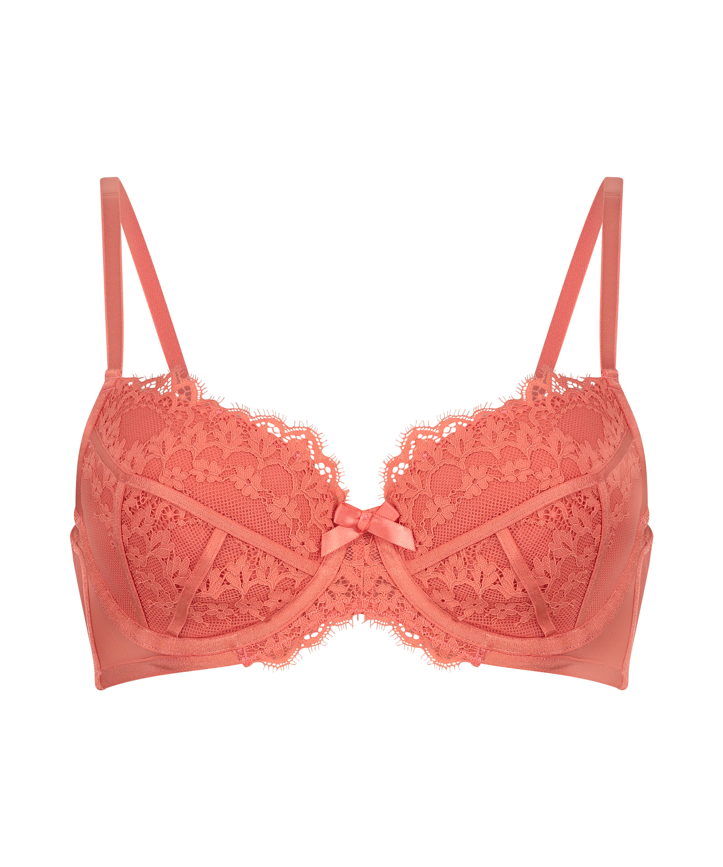 Emily Padded Underwired Bra, Orange, main