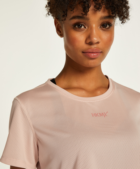 HKMX Mesh Crop Top, Pink