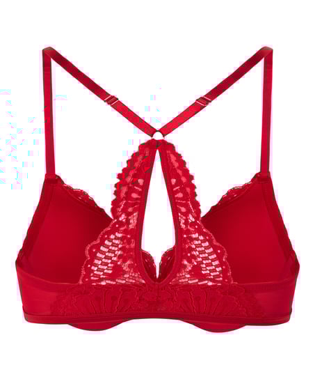 Whitney Padded Underwired Push-Up Bra, Red