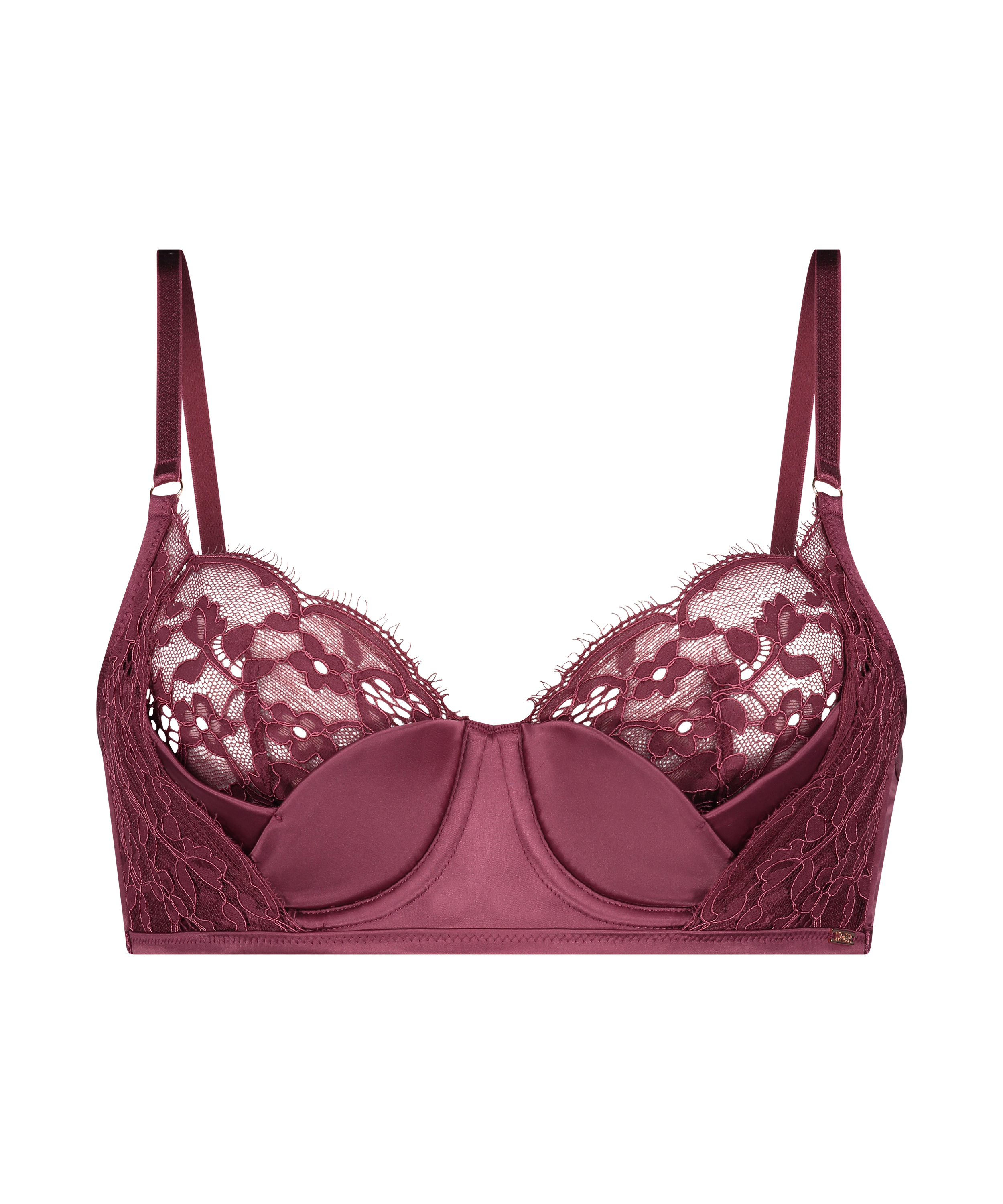 Poppy Padded Underwired Bra, Red, main