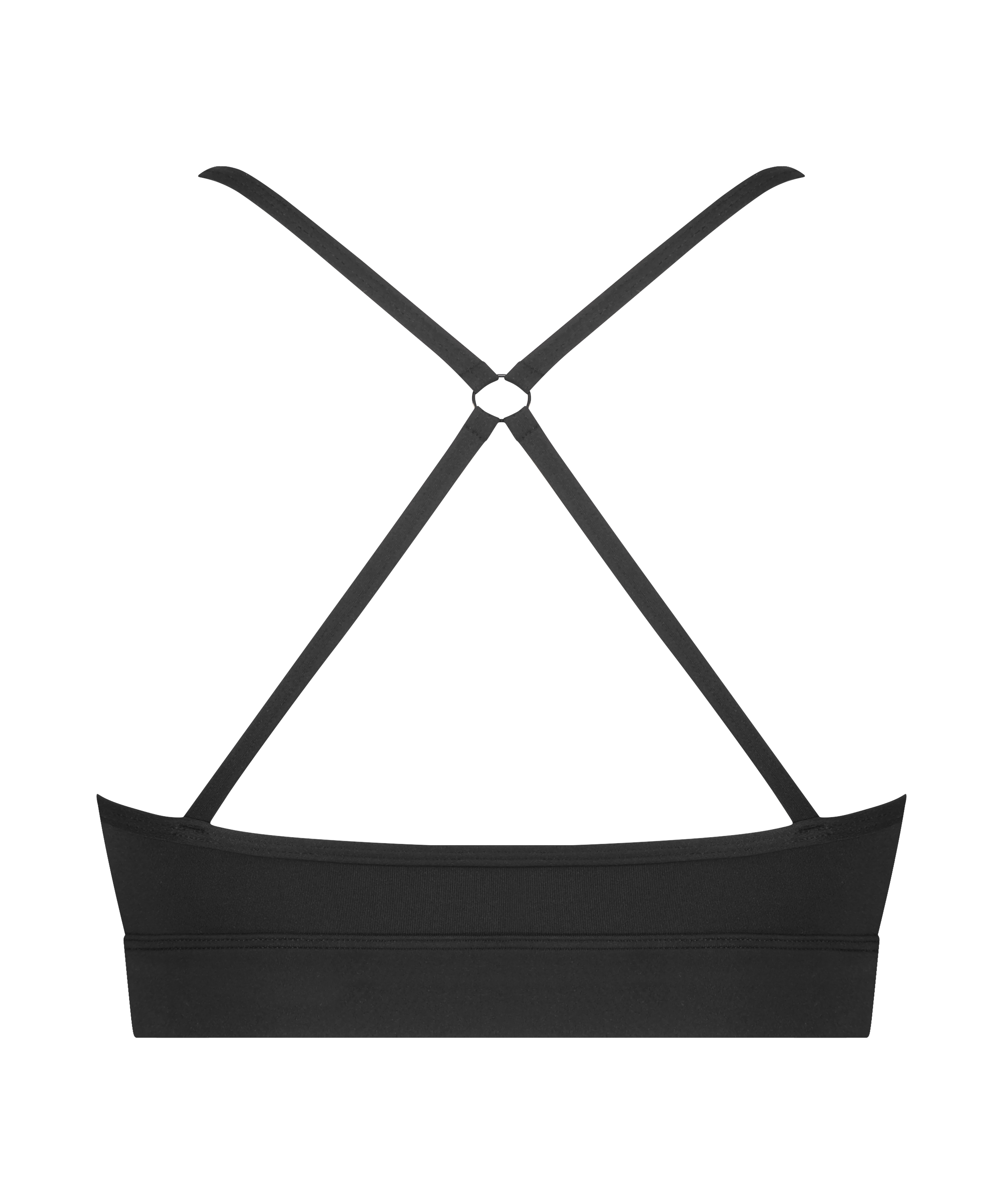 HKMX The Nadi sports bra level 1, Black, main