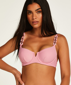 Aruba Non-padded Underwire Bikini Top, Pink