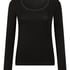 Longsleeved Jersey Pyjama Top, Black