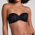 Angie Padded Underwired Strapless Bra, Black