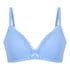 Lola Padded Non-Wired Bra, Blue