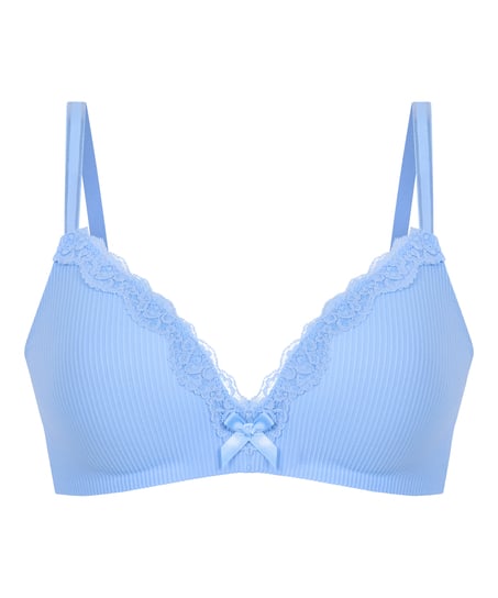 Lola Padded Non-Wired Bra, Blue