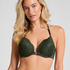 Amara Padded Underwired Push-Up Bra, Green