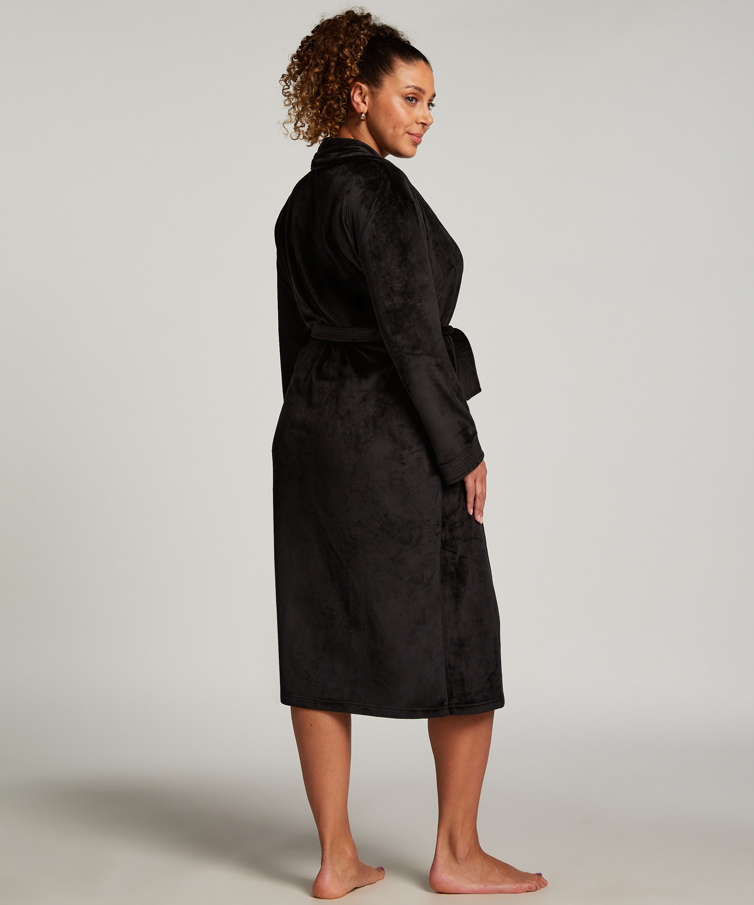 Bathrobe, Black, main