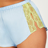 Shorts Satin Lace, Blue