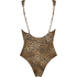 Leopard swimsuit, Brown
