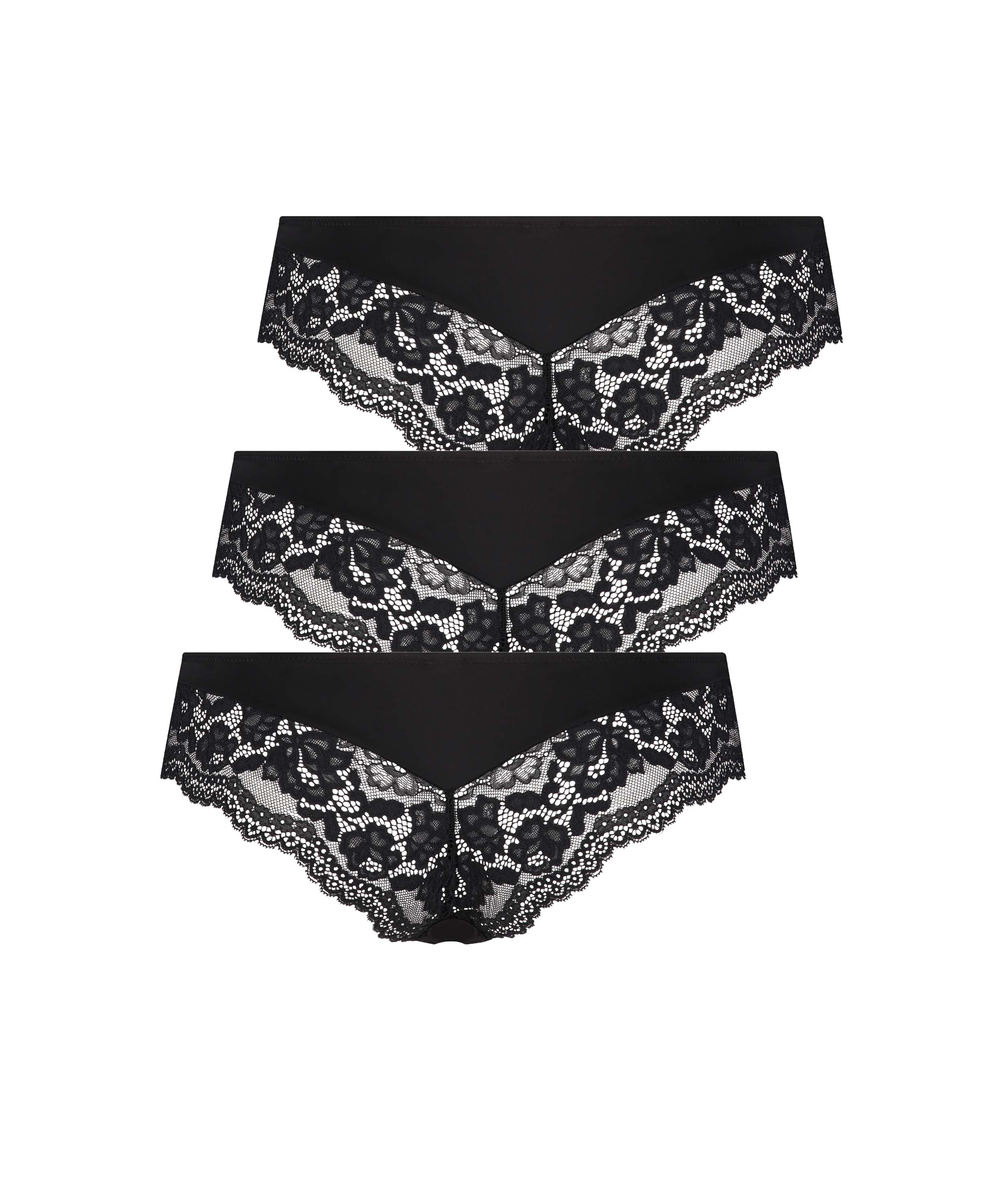 3-pack Brazilian shorts Valencia, Black, main