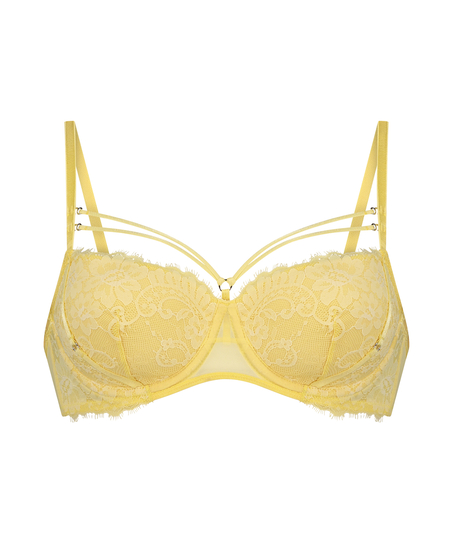 Lidia Padded Underwired Bra, Yellow