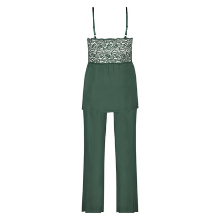 Vera Lace Pyjama Set, Green