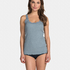 Top rib Cami lace, Grey