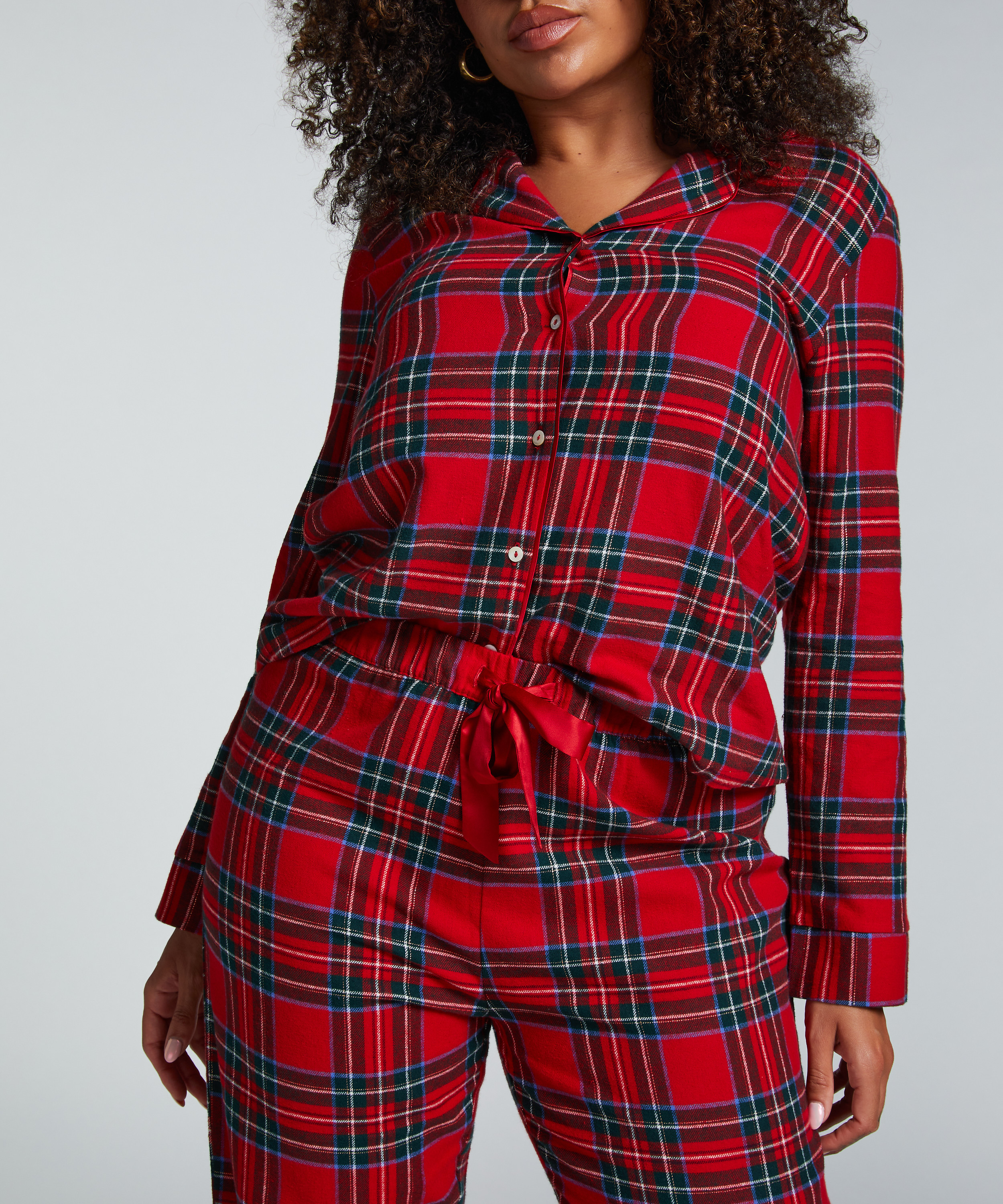 Twill pyjama set, Red, main