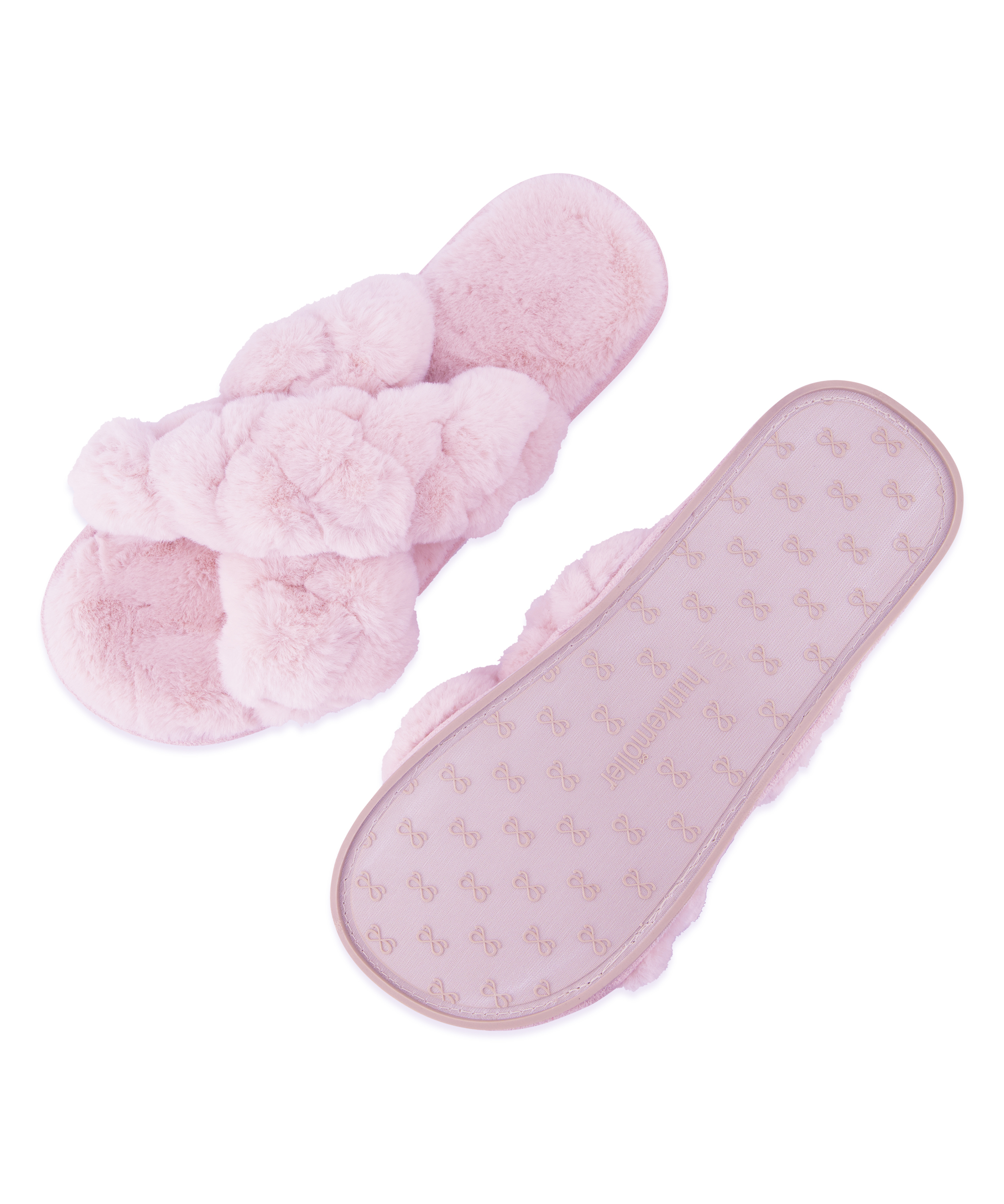 Fake Fur Sliders, Purple, main