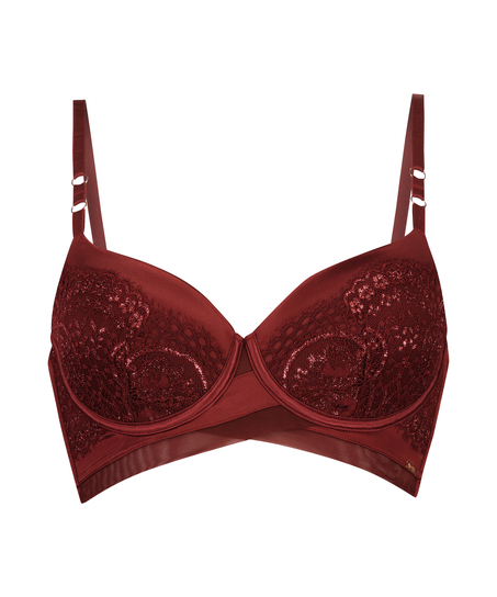 Lara Padded Underwired Bra, Red