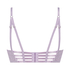Ollie Padded Underwired Longline Bra, Purple