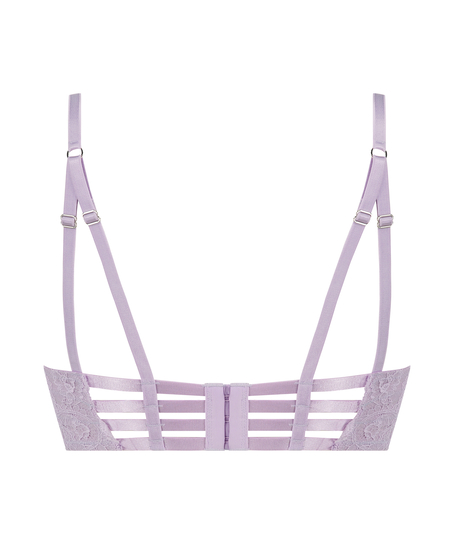 Ollie Padded Underwired Longline Bra, Purple
