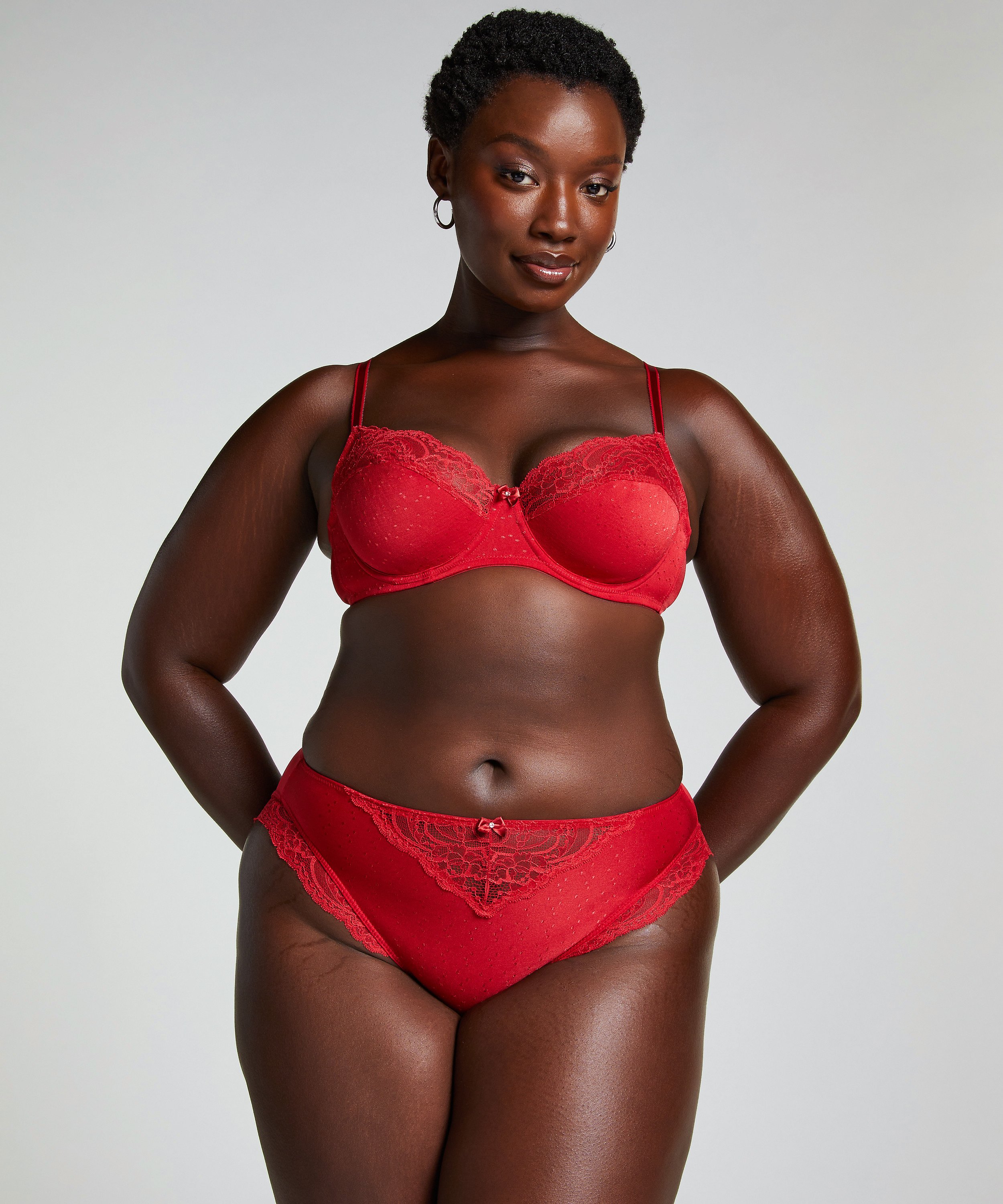 Sophie high knickers, Red, main